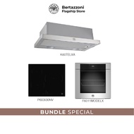 Bertazzoni Induction + Oven + Hob Bundle (P603I30NV 60cm Induction Hob + F6011MODEL 11 Function Oven + K60TELXA Hood)