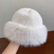 Topi Mongolia Bulu Wantia Model Hangat & Mewah Tebal Fur Hat Topi Rusia Musim Dingin Elegan