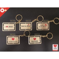 Christianity Unique Brass Key Chain