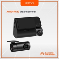 70mai A810 4K UHD Dashcam [Global Edition] | Sony Starvis 2 IMX678 | Front & Rear 4K Car Camera