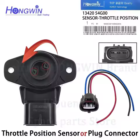 13420 54G00 Throttle Position Sensor & Connector For Suzuki Aerio 2.3L 05-07 Liana 1342054G01 134205