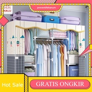 Portable Dustproof Fabric Wardrobe Easy to Assemble Clothes Rack Wardrobe Multipurpose Stacked Fabri