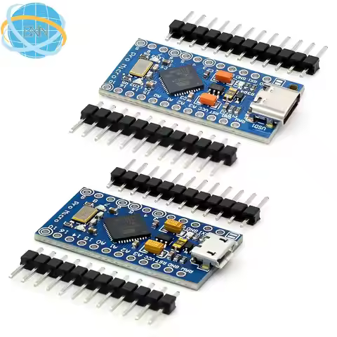 New Pro Micro for arduino ATmega32U4 5V/16MHz Module with 2 row pin header For Leonardo in stock . b