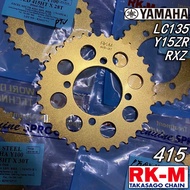 ✅ LC135 Y15ZR Y16ZR 415 YAMAHA SPROCKET RKM SPOKET 415 GOLD SPOKET LC Y15 SPOCKET BELAKANG EMAS Y125