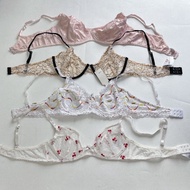 [Size 36C, 36D, 36E...] Bra with non-padded underwire - See-through bra with many designs to choose 