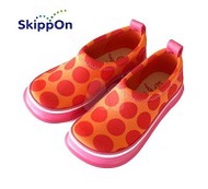 日本 SkippOn 兒童戶外機能鞋-橘色圓點