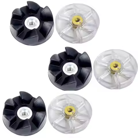 6PCS Motor Gear and Rubber Gear Replacement Part Compatible with NutriBullet 600W 900W Blenders NB-1