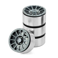 ​1/8 Scale RC Crawler Metal Beadlock Wheels & Rubber Tires - 2.6 Inch Upgrade