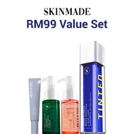 [Exclusive Value Set]SKINMADE Mineral Sunscreen 50ml + Cleansing Oil30ml + Moisturiser15ml + Centell