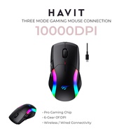 HAVIT HVMS-MS959WB 2 in 1 Wired/ Wireless Gaming Mouse with RGB Tri-mode