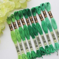 Apple Green DMC thread pack floss 蘋果綠色組 DMC繡線 DMC線 繡花線