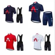 INEOS Summer Cycling Jersey Short-Sleeved Suit Men's Road Mountain Bike Jersey Pulley Jersey Outdoor