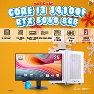 SETCOM (DDR5) + MONITOR BONMECOM2 ครบเซ็ตพร้อมจอ / CPU i3 14100F / RTX 5060 8GB / Case เลือกแบบได้นะ