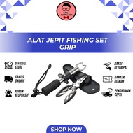 Alat Jepit Fishing Set Grip Plier Penjepit Bibir Ikan Tang Mancing (purple)