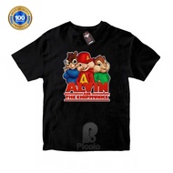 (FREE Name) CHILDREN'S T-SHIRTS TOPS WITH UNISEX ALVIN AND THE CHIPMUNK CARTOON CHARACTER MOTIFS