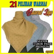 TUDUNG BAWAL MANIK TABUR Pasir Hitam Rapat Premium Murah [Bidang 45]