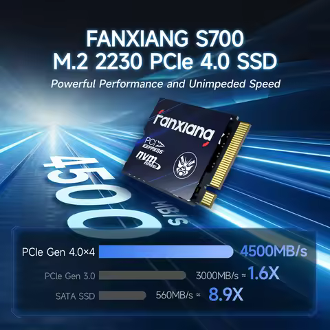 [EU/US Shipping]Fanxiang S700 M.2 2230 SSD 5000MB/s 500GB 1TB Hard Disk PCIe4.0x4 NVMe Internal Soli