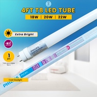 Philips 4ft 18w 20w 22w Ecofit T8 Glass Led Tube Lampu Panjang Lampu Led Lampu Kalimantang Fluorosce