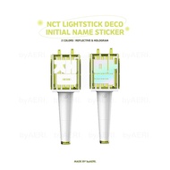 N C T LIGHTSTICK DECO sticker REFLECTIVE HOLOGRAM INITIAL NAME (sticker 127 dream neobong REFLECTIVE INITIAL NAME)