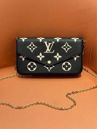 LV Pochette Felicie 三合一鏈條包 斜孭袋 黑色