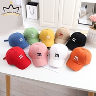 Children's Kids Baseball Cap for Girls Boy Hats Sunscreen Baby Hat Hip Hop M Letter Embroidered Kids