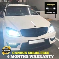 Mercedes W204 C-Class 6500k White Canbus LED Headlight Light Bulb 100% Error Free - H7 H8 H11 Dc 12v