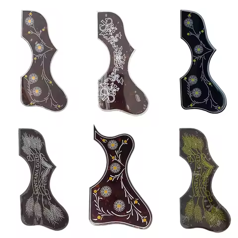43" Acoustic Guitar Pickguard for J200 SJ200 1/2mm Thickness Celluloid Inlays Pick-Guard Internal Di