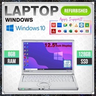 (Refurbished) Panasonic CF-NX4 Laptop / 12.5" inch Display / Intel Core i5-4th GEN / 8GB RAM / 128GB