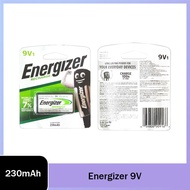 1pc/pack Energizer 9V Rechargeable Battery