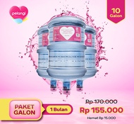 PELANGI Air Mineral - Paket Galon 1 Bulan (10 Galon)