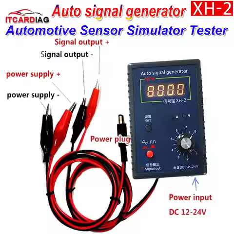 New XH-2 Vehicle Hall Sensor XH-2A Auto Signal Generator Crankshaft Position Sensor Simulator 2Hz to
