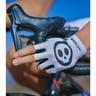 Skull Monton Cycling Glove Half Finger Skmt White