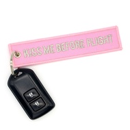 Ready Stock Airlines Flight Lovers Kiss Me Before Flight Kiss Me Keychain