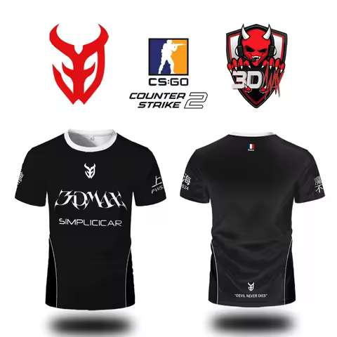 CSGO Esports 3DMAX Club Jersey, CS2 Player Custom Training T-shirt, Men's and Women's Sports Breatha