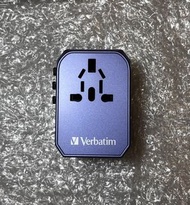 Verbatim 5 Ports Travel Adapter 旅行充電器 65829（紫色 Purple) 可駁MagSafe 叉電