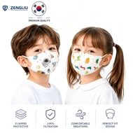 50PCS 3D Kids Mask Cartoon Breathable Cute Astronaut Face Mask 3 Ply Breathable Children Disposable 