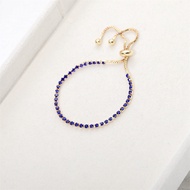 Julliette ☀ Gelang Serut Emas Korea Anti Karat Titanium Rhinestone Adjustable bracelet