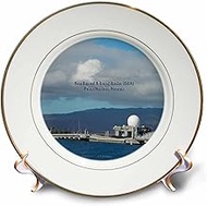 3dRose cp_107076_1 Sea Based X-Band Radar (Sbx) - Pearl Harbor, Hawaii - Porcelain Plate, 8"