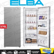 Elba 570L Frost Free Upright Freezer EUF-K5744FF(SV) With Large Size Compartment And Universal Caste