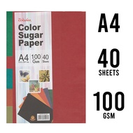WALES | COLOUR PAPER | CONSTRUCTION PAPER - SUGAR COLOUR PAPER ( A4 - 40 Sheets ) ( 100gsm - RYP-A41