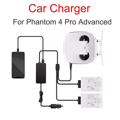 3 in1 Car Charger for DJI Phantom 4 Professional Advanced Drone Battery Remote Control Portable Smar