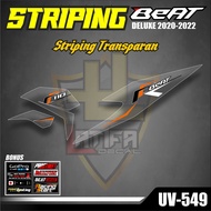 Transparent Striping Sticker Motorcycle Body Accessories Honda Beat Deluxe Street 2020-2023 Latest Simple Design Variations