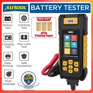 CocoCart SG AUTOOL BT760 battery tester 12V 24V Car battery Analyzer Printer With Free 3PCS Printing