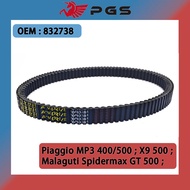 PGS Drive Belt 832738 1040X28.6 For Piaggio MP3 500 LT RL Sport 500 X10 X9 500 Executive Evolution A