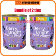 <SG Ready Stock>Better Gourmet Berry Bright Plant Protein 750g Supplement Well Being Beauty Health
