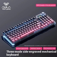 AULA F98 Pro Mechanical Keyboard W/ Rotate Button RGB Backlit Customized Screen Tri-Modes Game Espor