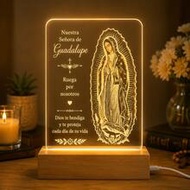 Our Lady Of Guadalupe Acrylic Night Light, Catholic Christian Mother Gift, Religious LED Lamp With W