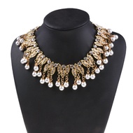 Jewelry Fashion Exaggerated Necklace Gem Pearl Hundred Pagoda Women Necklace to 12.8