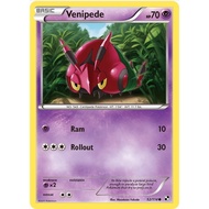 [Pokemon TCG Card] Venipede - 52/114 - Common