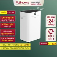 Máy hút ẩm kết hợp lọc không khí Nhập Khẩu FUJIHOME DH18W-HEPA Máy hút ẩm thông minh có điều khiển W